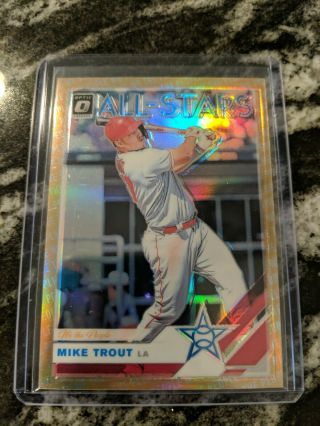 2019 Donruss Optic Mike Trout All - Stars We The People 55/76