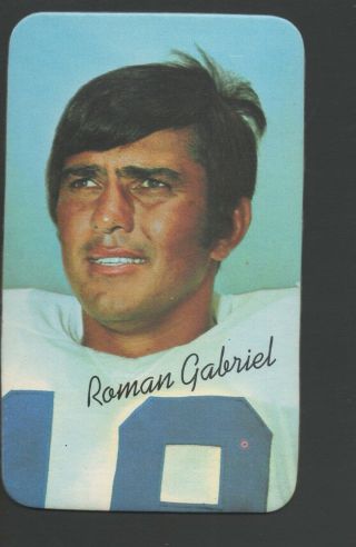 1970 Topps Football Card 25 Roman Gabriel - Los Angeles Rams