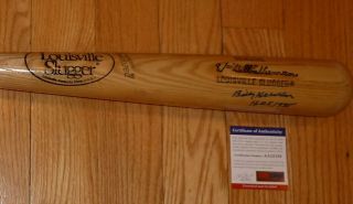 Psa/dna Billy Herman " Hof 1975 " Autographed Louisville Slugger Baseball Bat 2128
