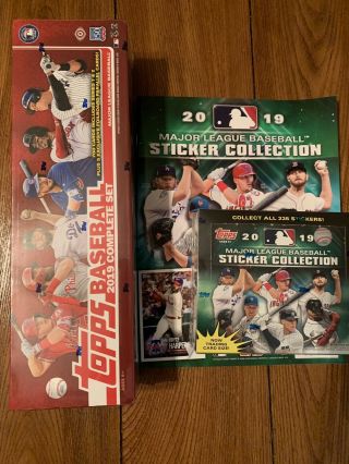 2019 Topps Baseball Complete Factory Set With Sticker Box And Album