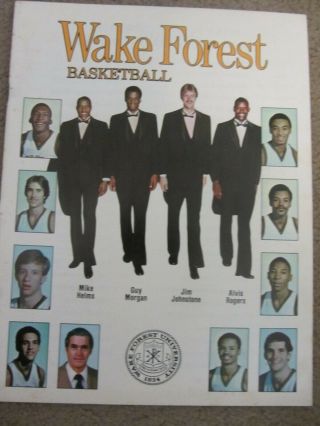 1981 - 82 Wake Forest Basketball Media Guide