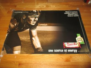 Lance Armstrong 3x Tour De France Champion Powerbar User Since 1993 Poster