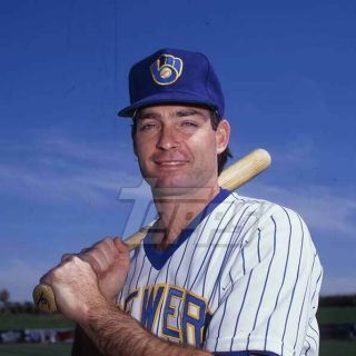 1990 Topps Baseball Color Negative.  Paul Molitor Brewers