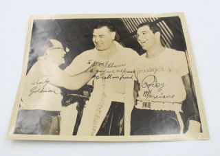 Rocky Marciano And Charly Goldman Signed Photograph 6162 - 12