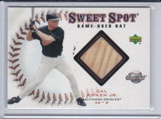 2001 Sweet Spot Bat Cal Ripken Jr