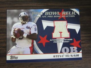 2004 Topps Pro Bowl Steve Mcnair Jersey Card Alcorn State / Tennessee Titans B8