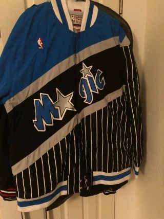 Mens Mitchell & Ness Nba 1996 - 97 Authentic Warm Up Jacket Orlando Magic