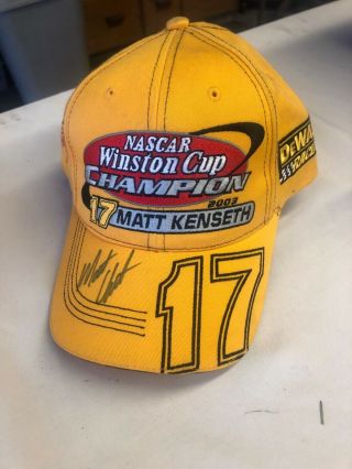 Matt Kenseth Signed Championship Hat