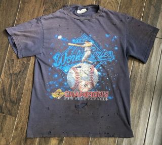 Vintage Distressed 1996 York Yankees World Series T - Shirt