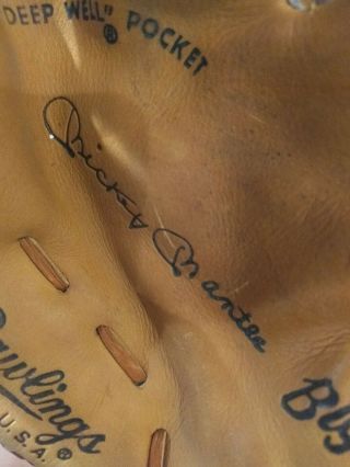 Mickey Mantle Rawlings Childrens Baseball Glove Vintage 5