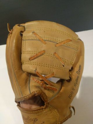 Mickey Mantle Rawlings Childrens Baseball Glove Vintage 7