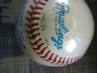 Mickey Mantle autographed baseball with 536 hrs 3