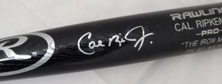 Cal Ripken Jr.  Autographed Signed Rawlings Bat Baltimore Orioles Beckett H75418 3