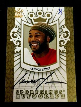 2009 Sport Kings Vault - Lennox Lewis Auto - True 1/1 - On Card Auto