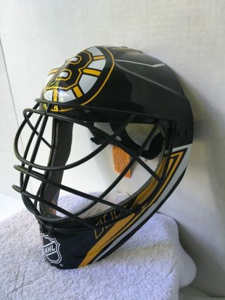 Franklin NHL Goalie Mask Boston Bruins Kids Costume Ages 5 - 9 2