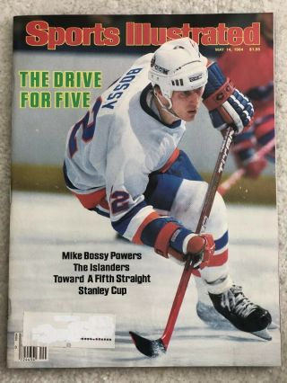 Sports Illustrated (may 14,  1984) Mike Bossy York Islanders The Drive For 5
