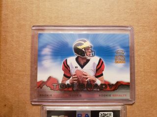 2000 Pacific Crown Royale Tom Brady Rookie Royalty 