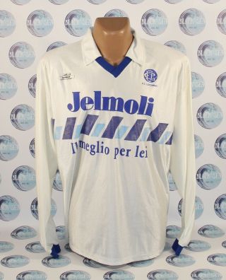 Fc Locarno 1990?? 8 Match Worn? Football Soccer Shirt Jersey Long Sleeve 2xl