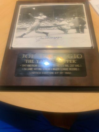 Joe Dimaggio Autograph Signed 8 X 10 Photo Auto Jsa Loa York Yankees Hof