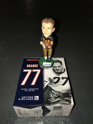 2 Red Grange Bobbleheads Chicago Bears 100 Year Giveaway 8/8/19 Sga