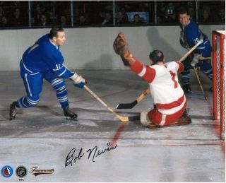 Bob Nevin Authentic Autographed Signed Toronto Maple Leafs 8x10 Photo W/coa