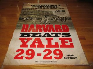 Close To Perfect 2008 Harvard Beats Yale 29 - 29 Poster Tommy Lee Jones Rafferty
