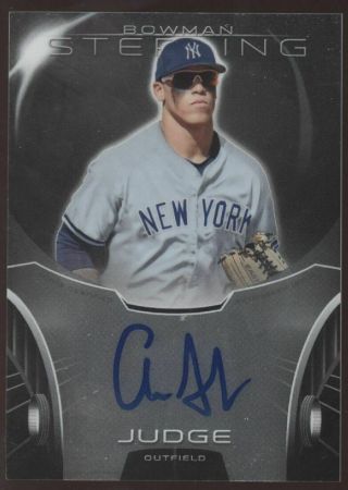 2013 Bowman Sterling Aaron Judge Yankees Rc Rookie Auto Autograph