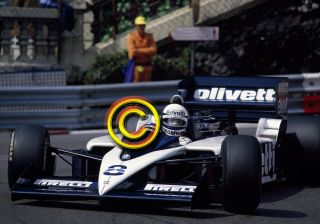 35mm Racing Slide F1,  Elio De Angelis - Brabham 1986 Monaco Formula 1
