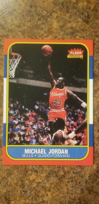 1986 - 1987 Fleer Michael Jordan Chicago Bulls 57 Basketball Card
