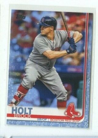 Brock Holt 33/50 Fathers Day Blue 2019 Topps Series 2