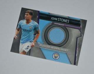 Topps Match Attax Ultimate Worn Shirt Card // John Stones Manchester City