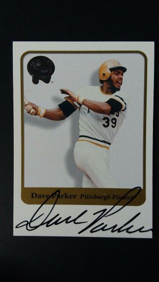 2001 Greats Of The Game Autographs 65 Dave Parker Pack Fresh