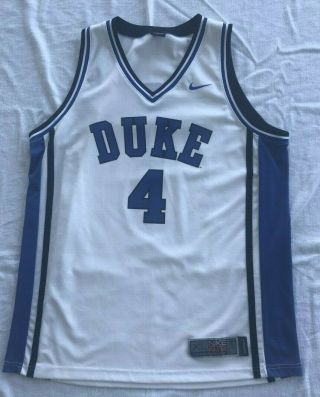 Authentic Nike Elite Duke Blue Devils Jersey Jj Redick 4 Mens Xl - Exc Cond