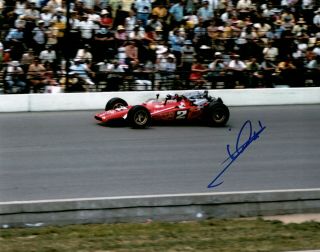 Authentic Autographed Mario Andretti 8x10 Indy 500 Photo