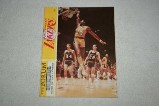 1969 Nba Western Division Finals Program Atlanta Hawks Vs.  La Lakers Game 2