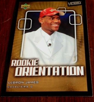 2003 - 04 Lebron James Upper Deck Victory Rookie Orientation Card Rc (it)