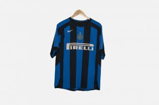 2005/2006 Inter Milan Internazionale 10 Adriano Jersey Shirt Home Nike Size M
