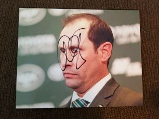 Adam Gase Signed 8x10 Photo York Jets Head Coach Autographed 2