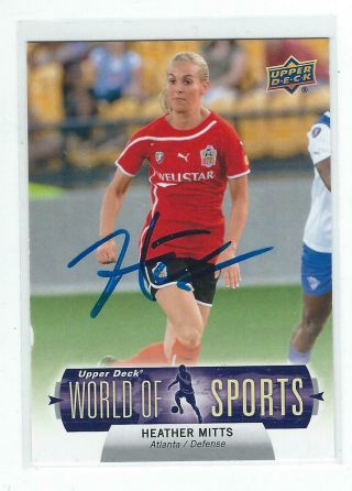 Heather Mitts Signed 2011 Upper Deck World Of Sports Womens Soccer Card 267