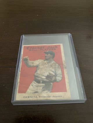 Howard Camnitz 1914 Cracker Jack Baseball Card 16 Pittsburgh Federals Low Grade