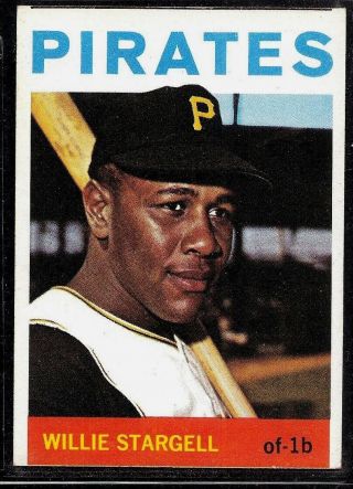 1964 Topps Baseball Pittsburgh Pirates Willie " Pops " Stargell Hof 342 Ex - Mt Oc