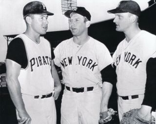 Mickey Mantle,  Roger Maris Yankees Bill Mazeroski Pirates 8x10 Photo 1960 W.  S
