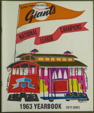 Vintage 1963 San Francisco Giants Yearbook - Estate