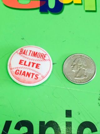 1940 ' s Baseball Pin Coin Button Baltimore Elite Giants Negro League Campanella 2