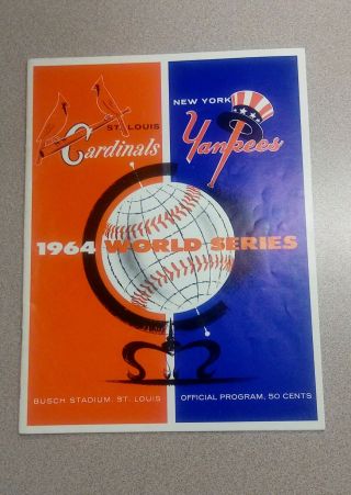 1964 World Series Program York Yankees @ St.  Louis Cardinals Game 7