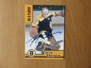Gerry Cheevers 1999 - 00 Itg Be A Player Autograph Signed Ah - 4