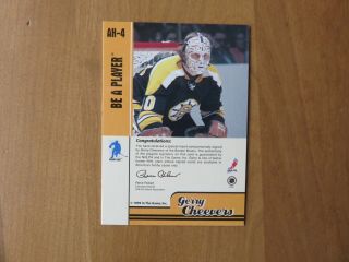 GERRY CHEEVERS 1999 - 00 ITG BE A PLAYER AUTOGRAPH Signed AH - 4 2