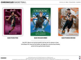 2018 - 19 Panini Chronicles Basketball Nba Cards 1 - Blaster Box,  2 - Fat Pack Combo