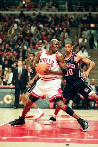 Ld31 - 5 1998 Nba Chicago Bulls Jersey Nets M.  Jordan (55) Orig 35mm Negatives