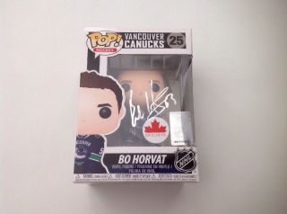 Bo Horvat Signed Autographed Vancouver Canucks Funko Pop Beckett Bas B